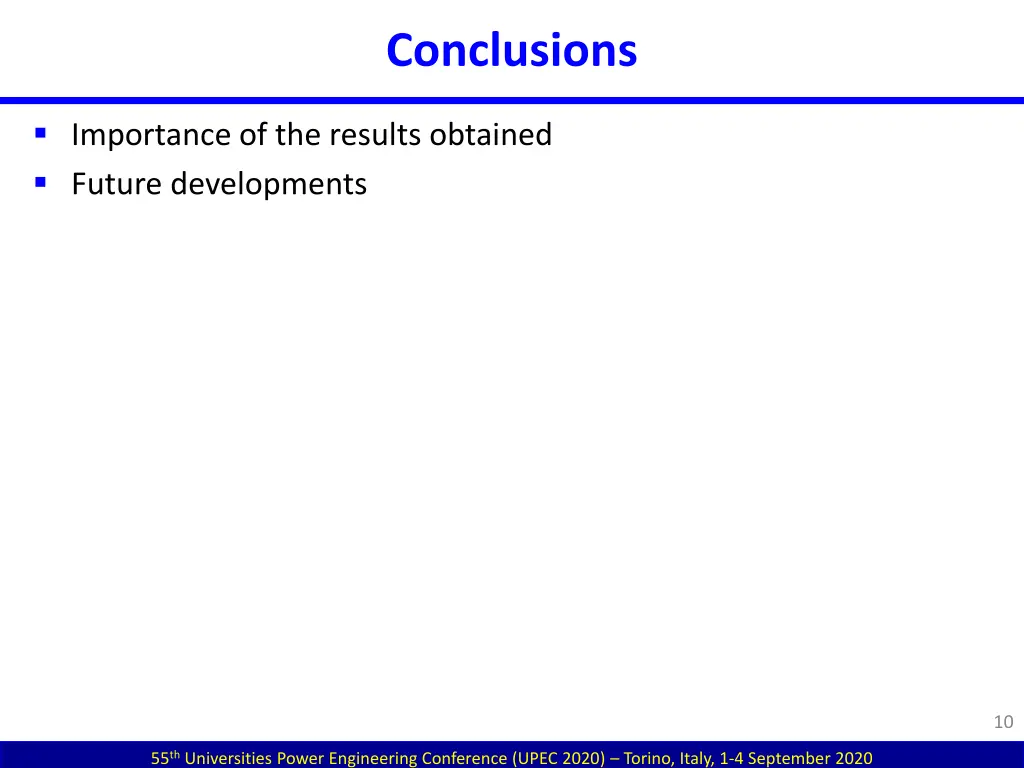 conclusions