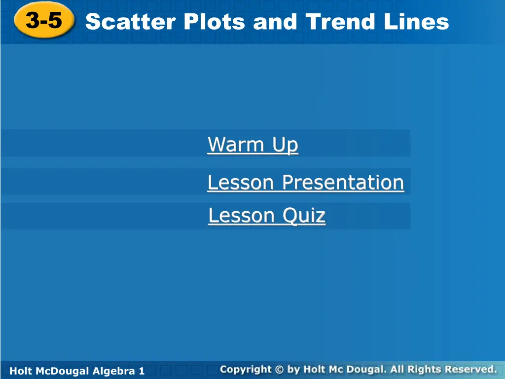 3 5 scatter plots and trend lines 3 5 scatter