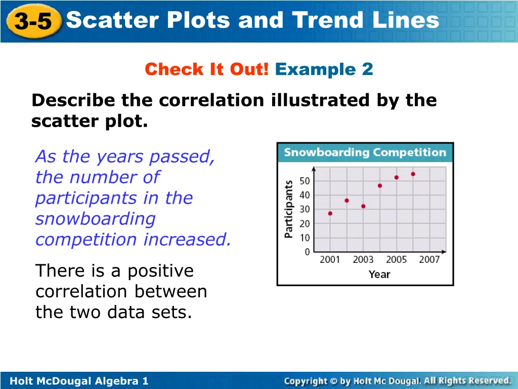 3 5 scatter plots and trend lines 5