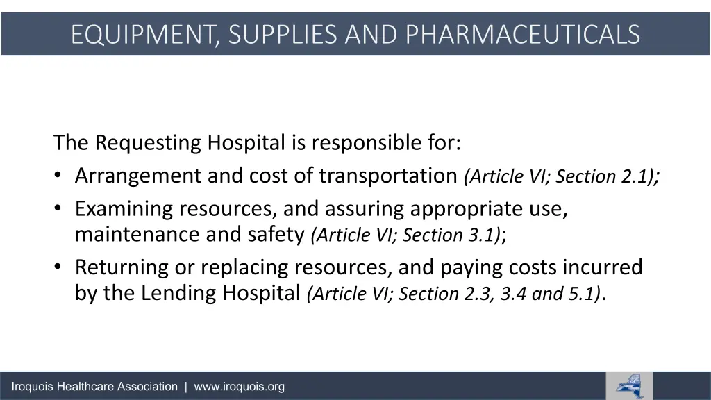 equipment supplies and pharmaceuticals 1