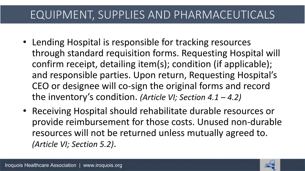 equipment supplies and pharmaceuticals 2