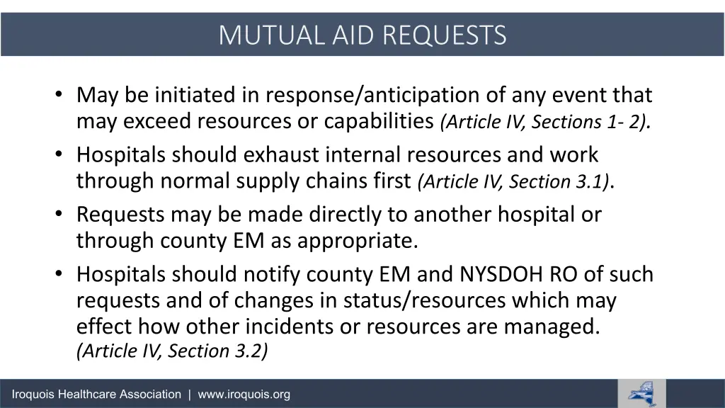 mutual aid requests