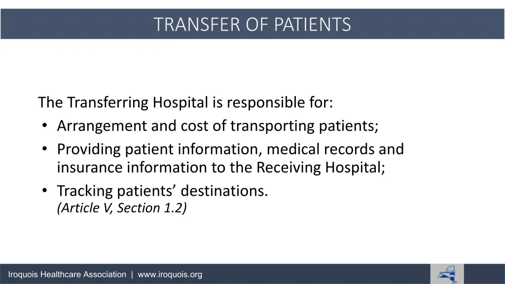 transfer of patients 1