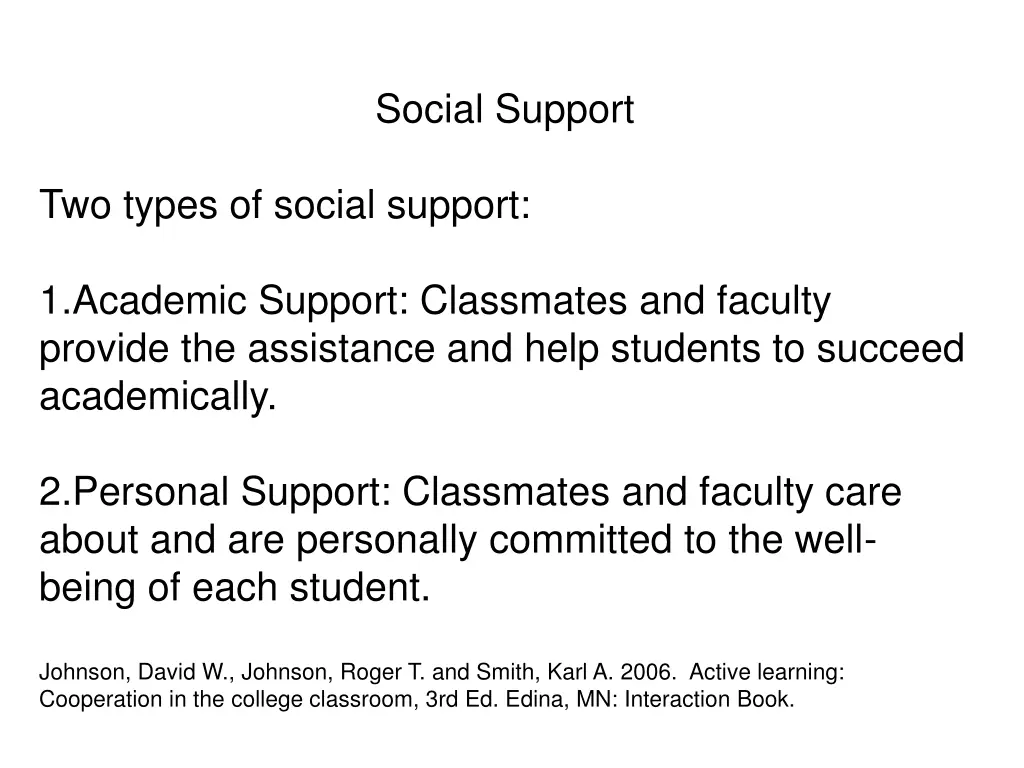 social support