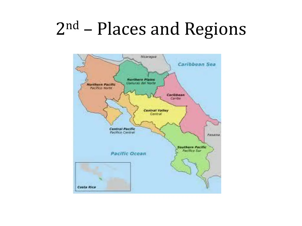 2 nd places and regions