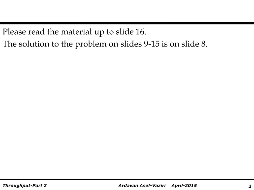 please read the material up to slide