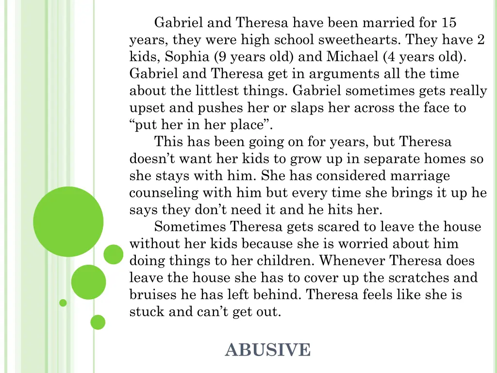 gabriel and theresa have been married