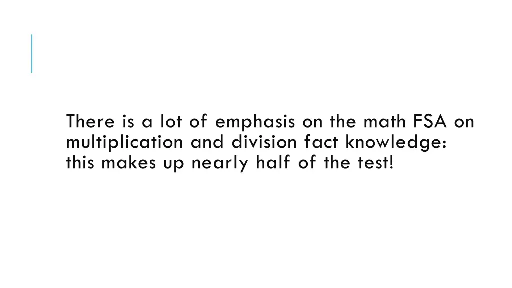 there is a lot of emphasis on the math