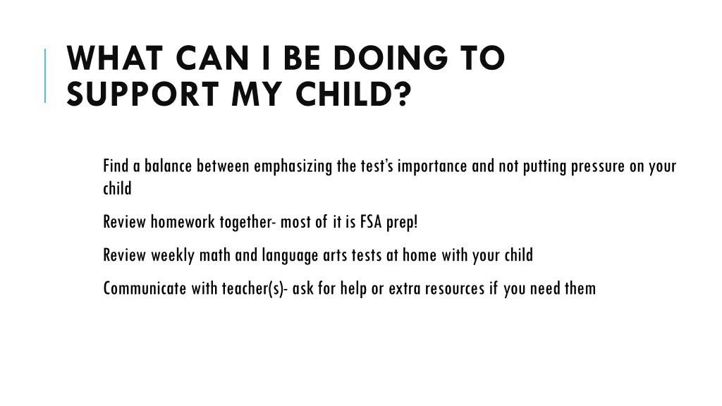 what can i be doing to support my child