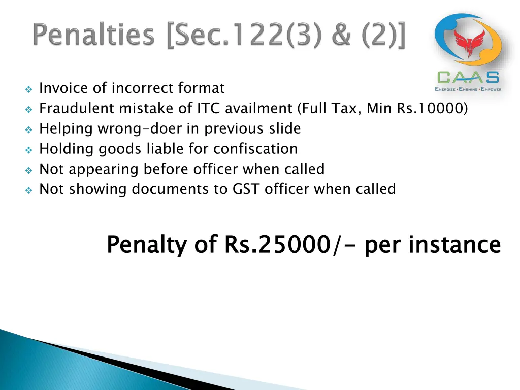 invoice of incorrect format fraudulent mistake