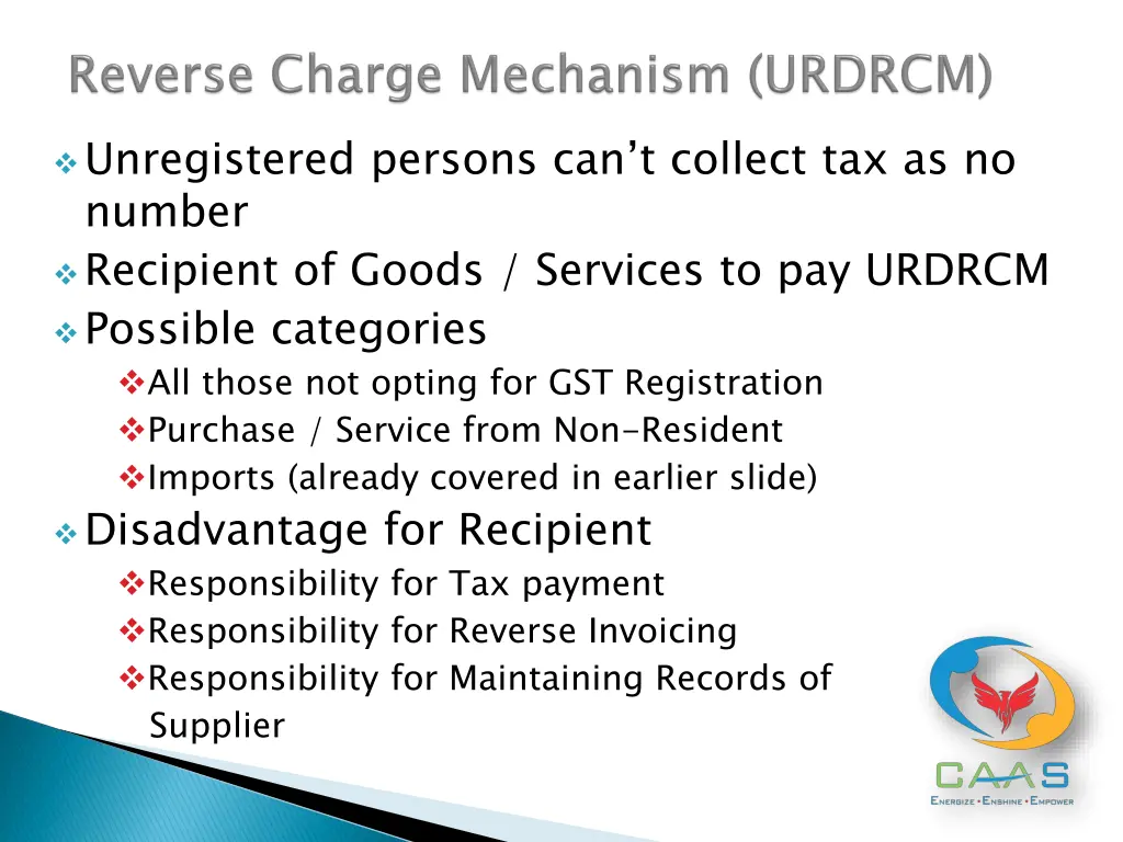 unregistered persons can t collect