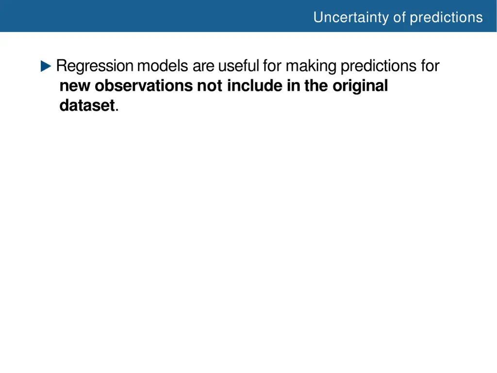 uncertainty of predictions
