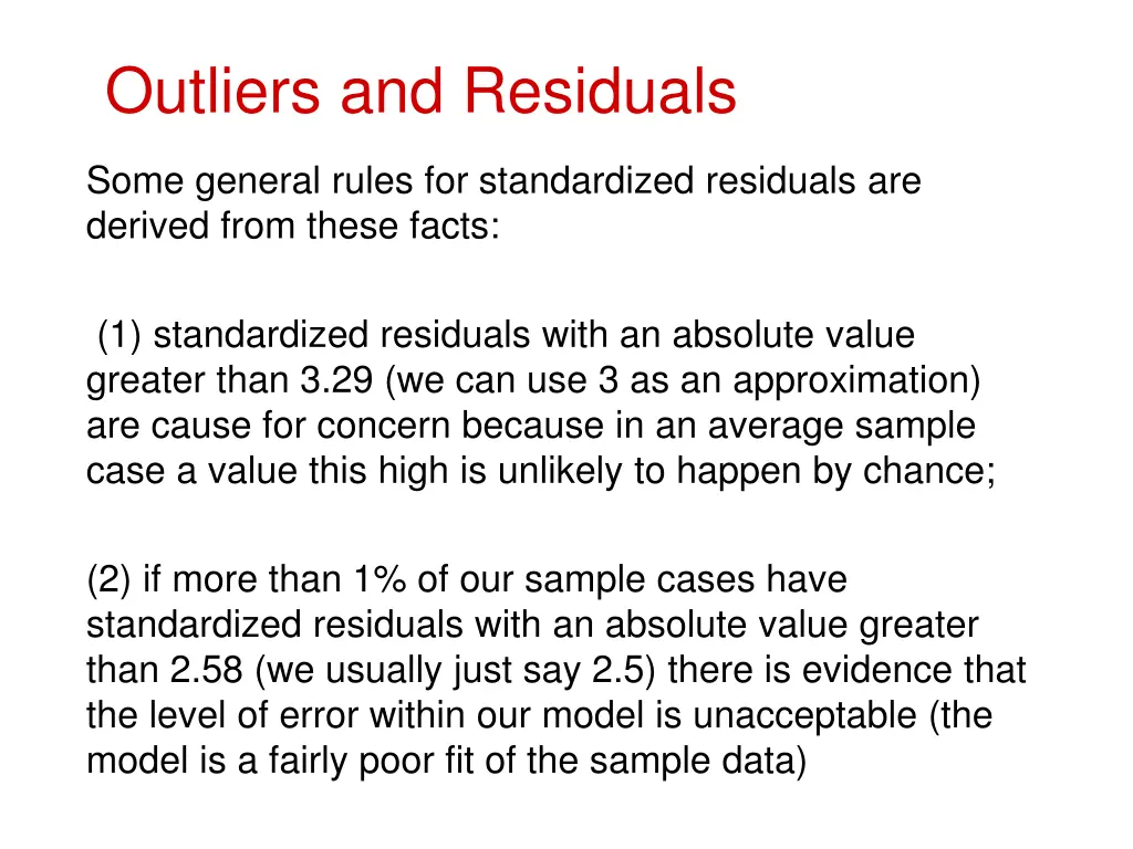 outliers and residuals 1