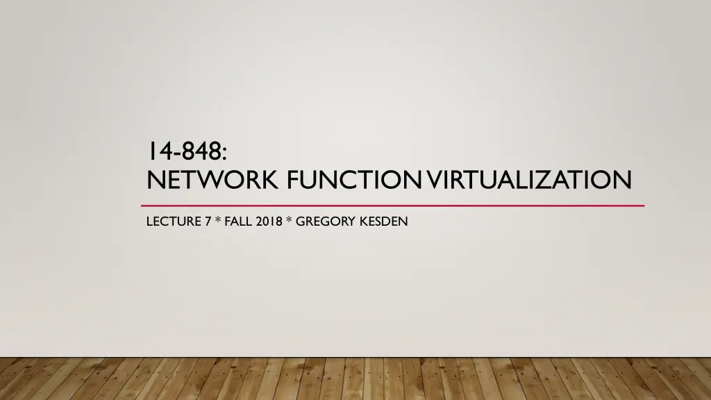 14 848 network function virtualization