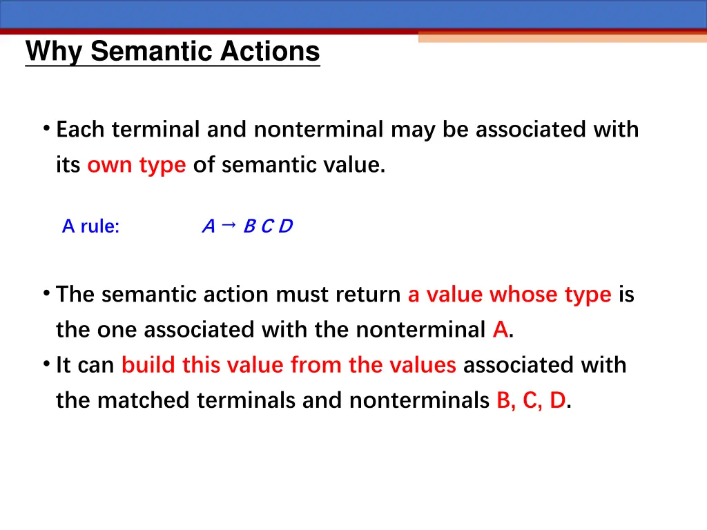 why semantic actions