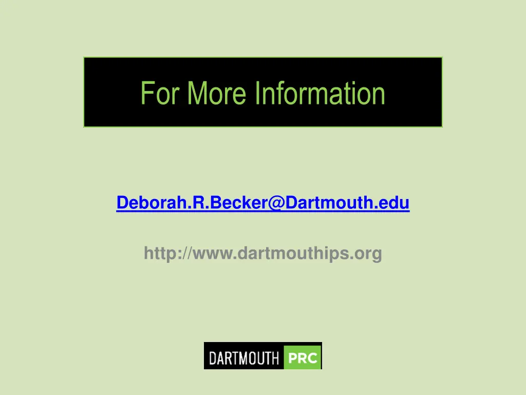 for more information