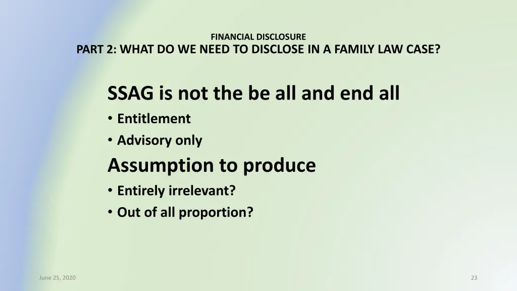 financial disclosure 16