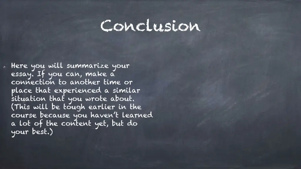 conclusion