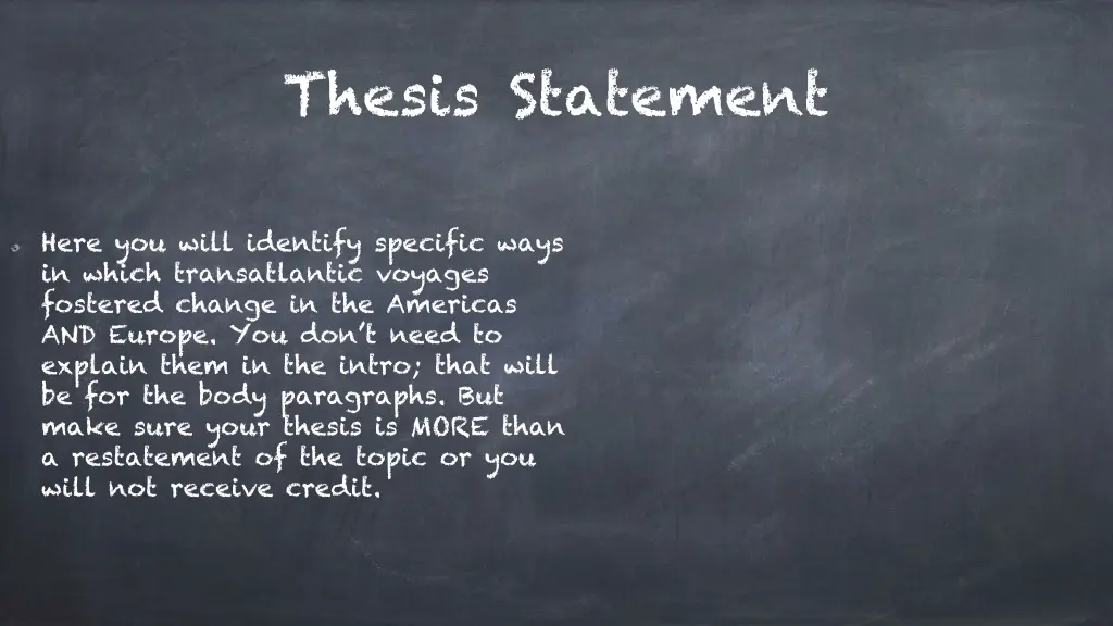 thesis statement