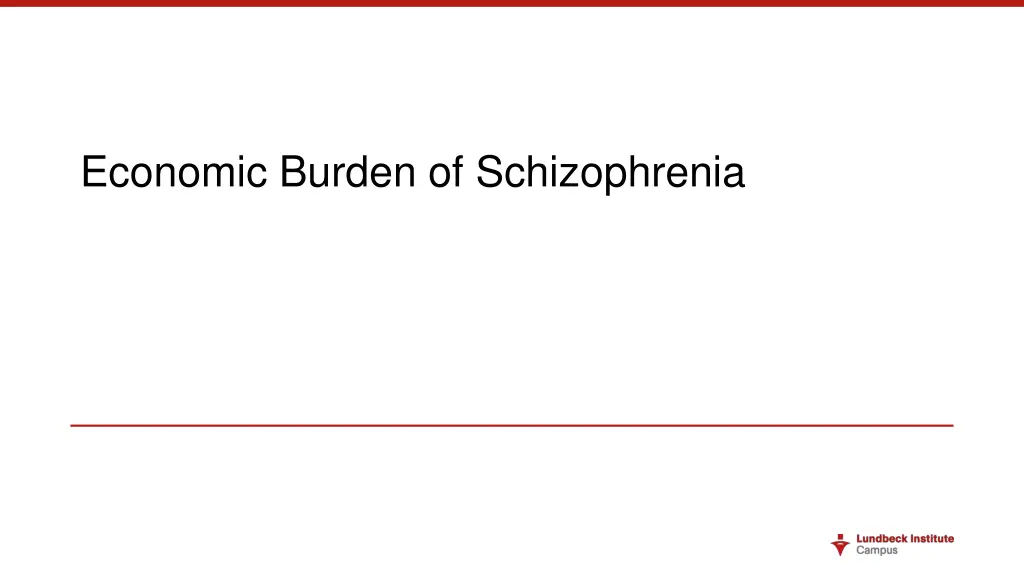 economic burden of schizophrenia
