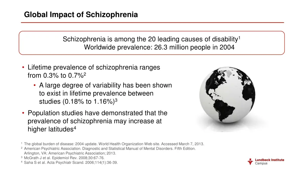 global impact of schizophrenia