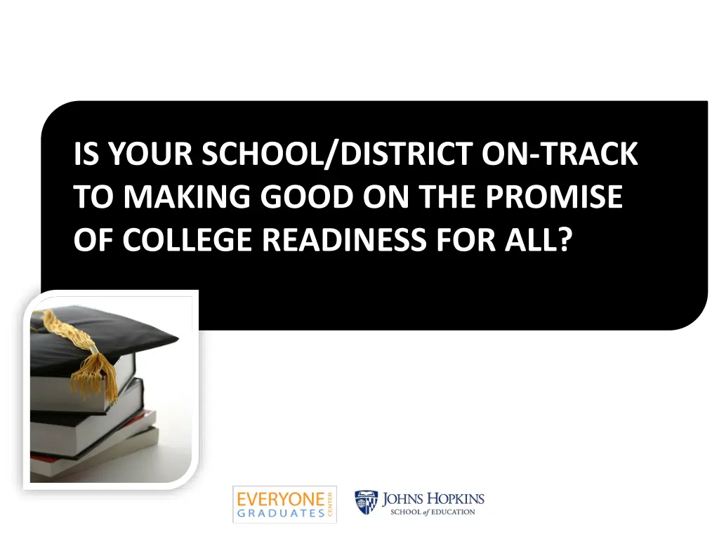 is your school district on track to making good