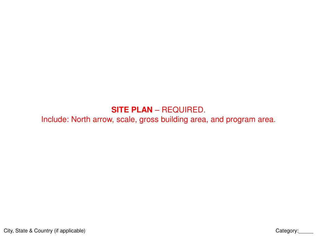 site plan required