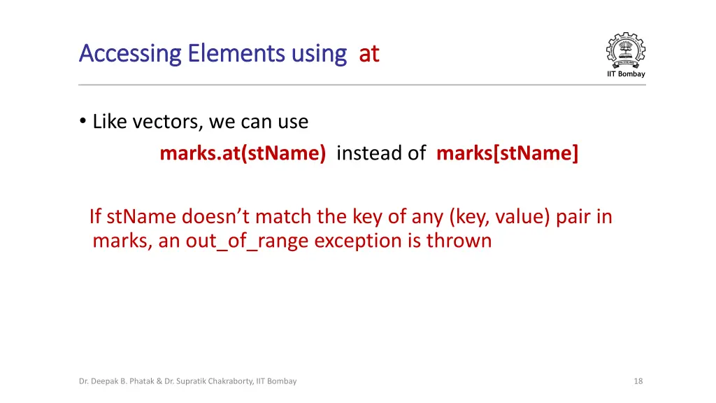 accessing elements using accessing elements using