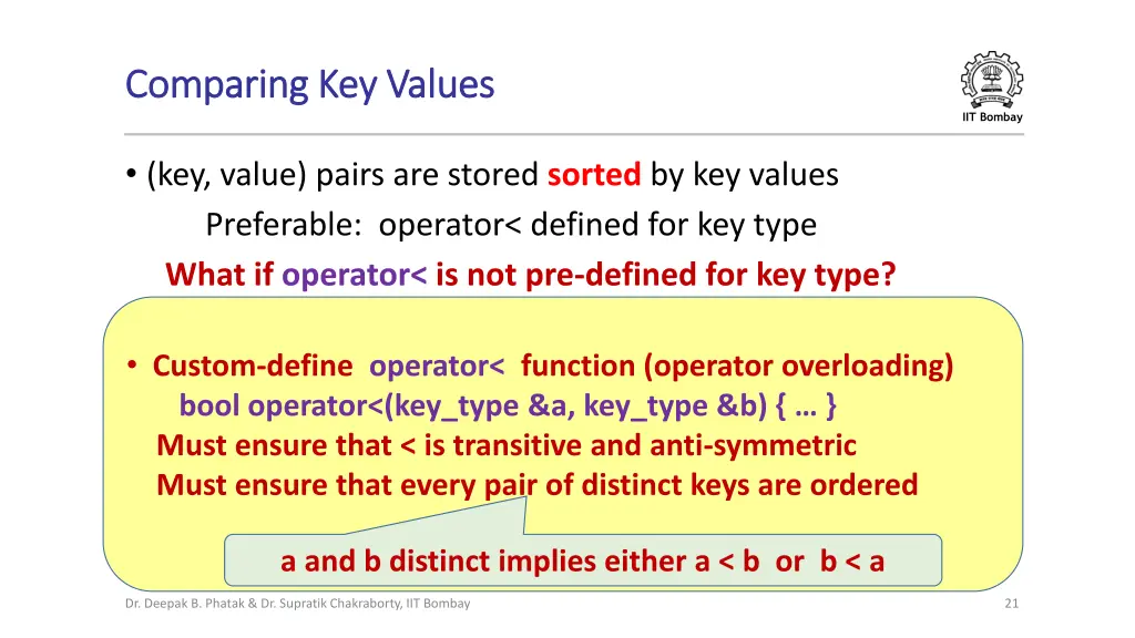comparing key values comparing key values 2