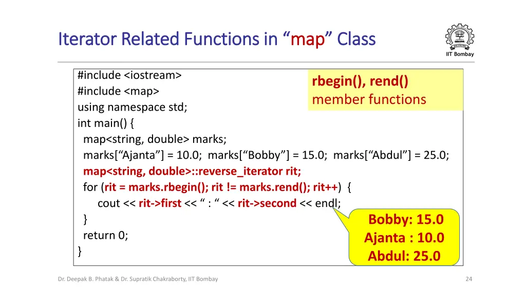 iterator iterator related functions in related 1