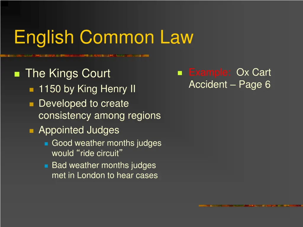 english common law 1