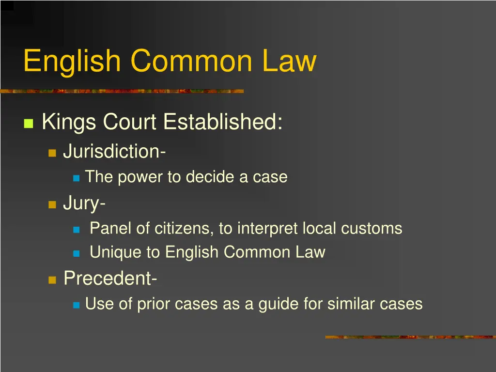 english common law 2