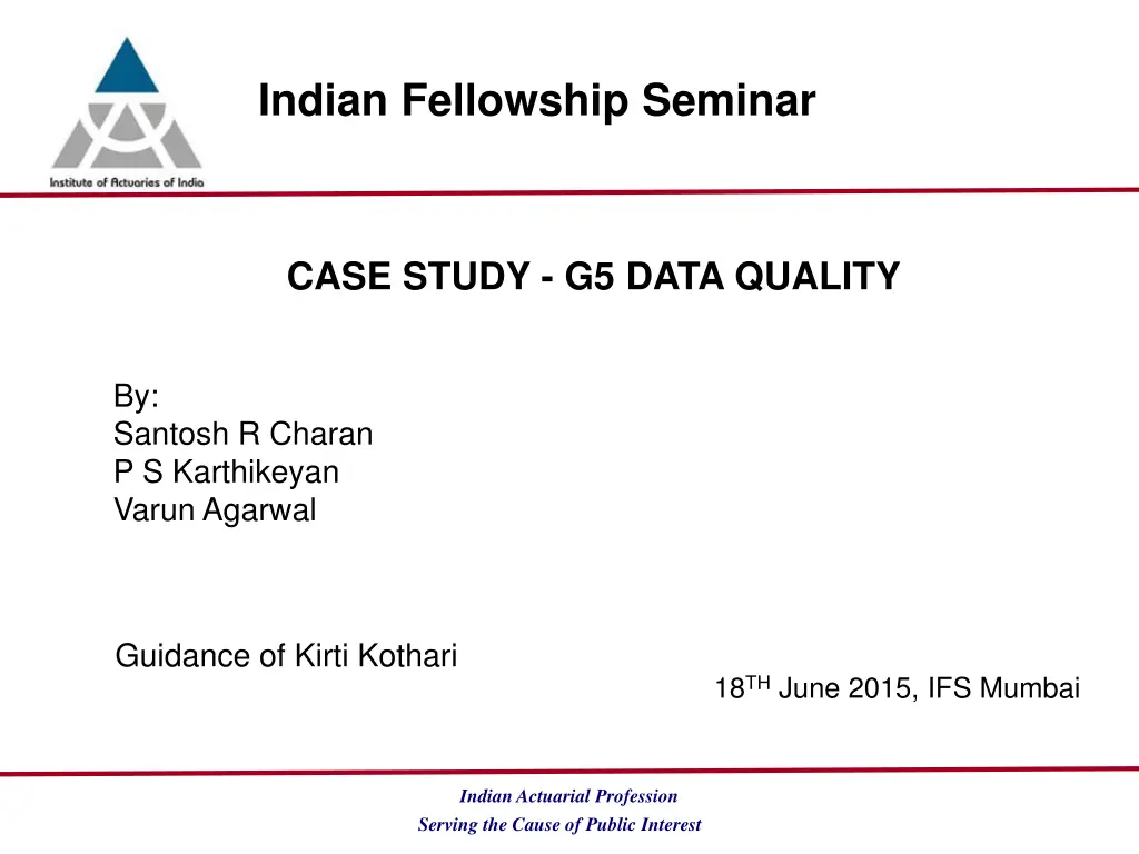 indian fellowship seminar