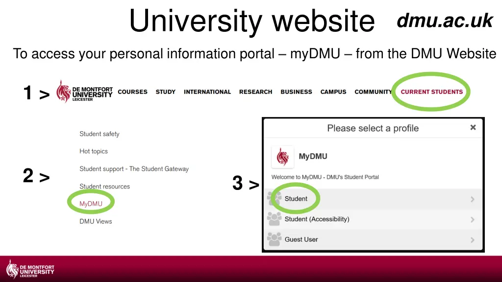 university website