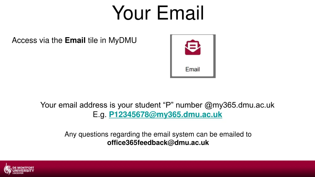 your email