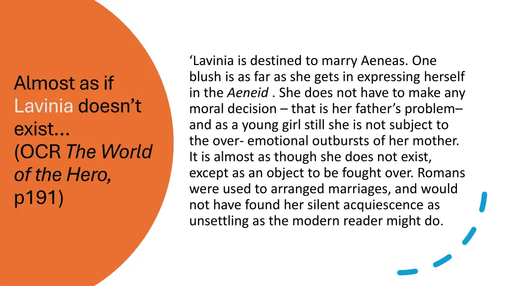 lavinia is destined to marry aeneas one blush