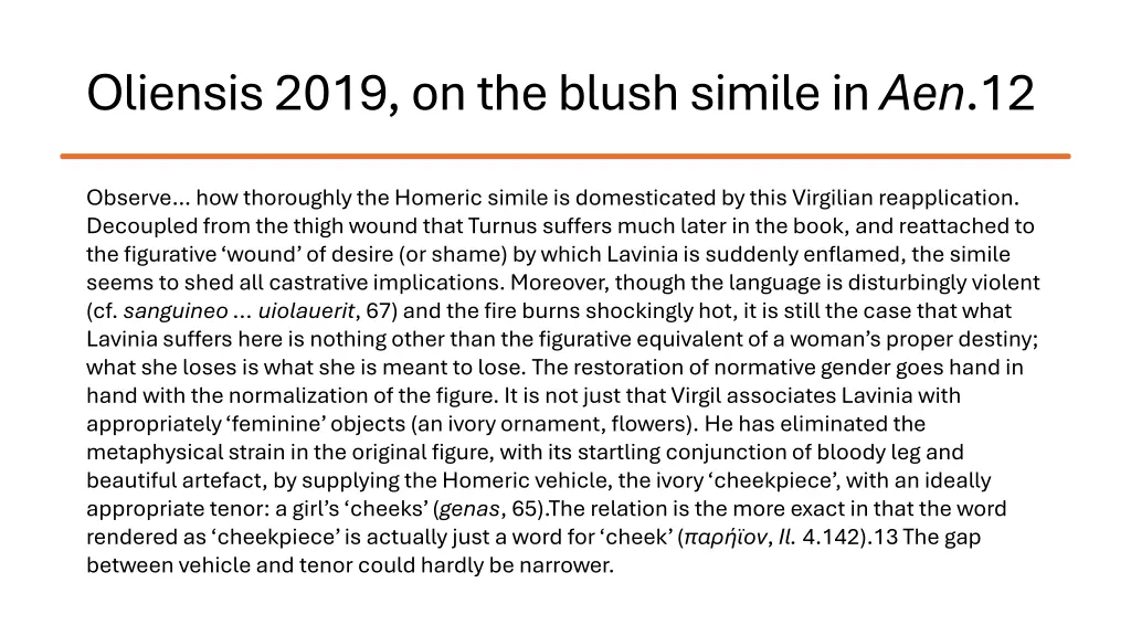 oliensis 2019 on the blush simile in aen 12