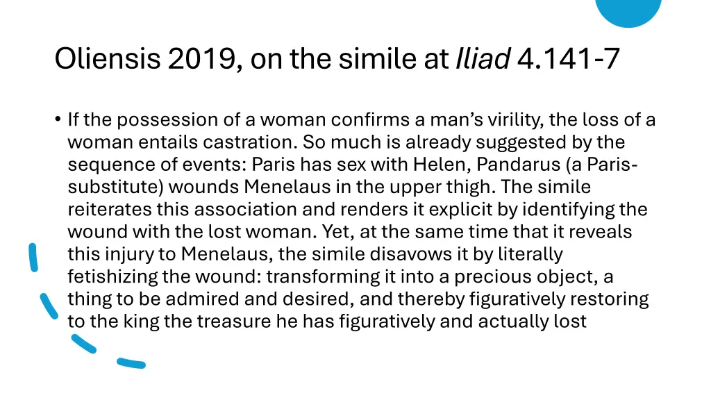 oliensis 2019 on the simile at iliad 4 141 7