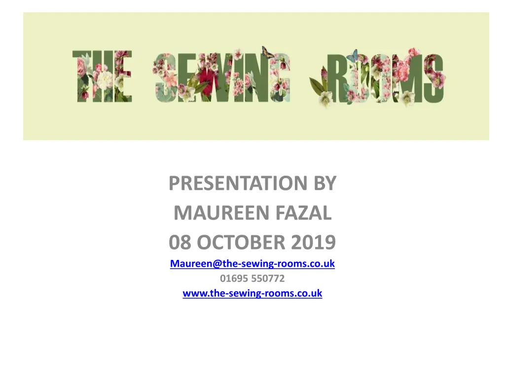 presentation by maureen fazal 08 october 2019