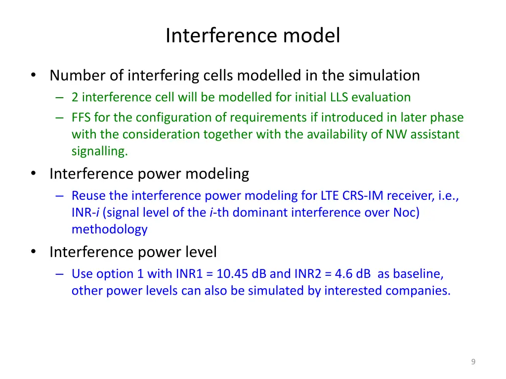 interference model 1