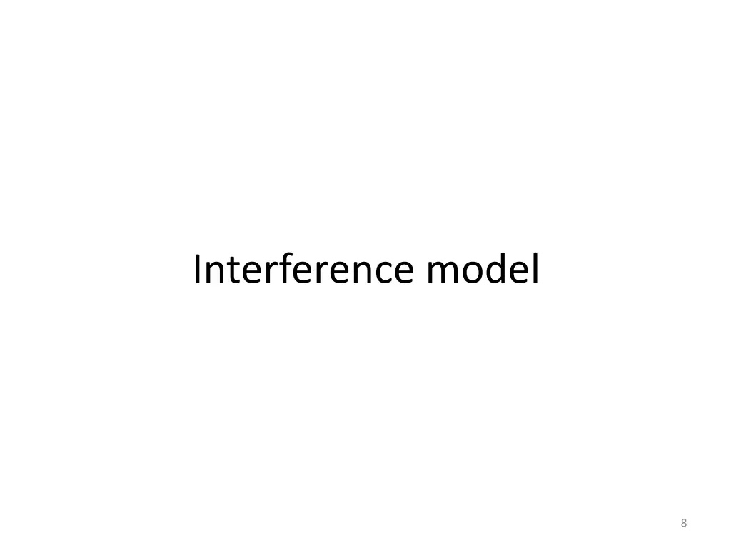 interference model