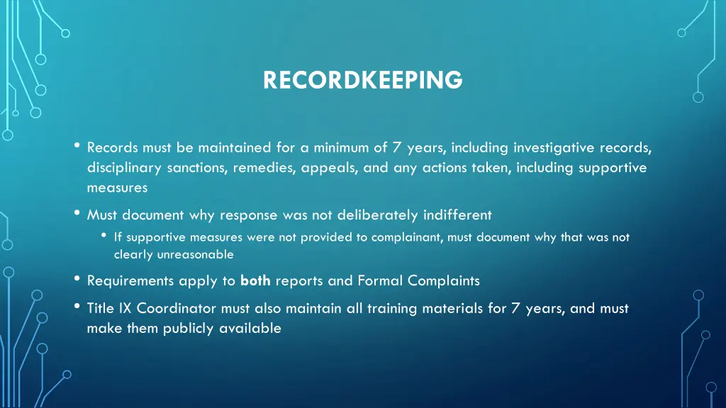 recordkeeping