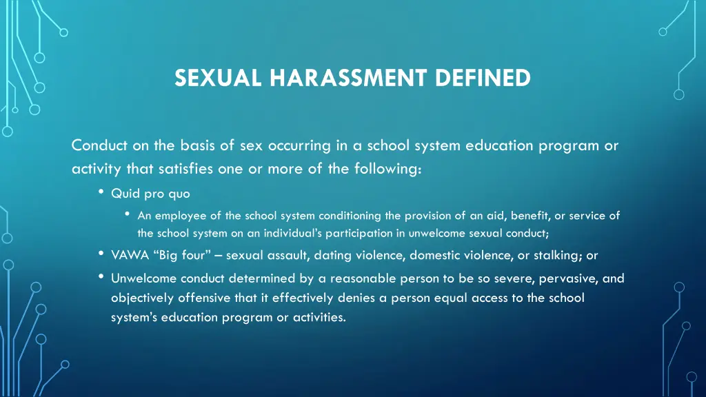 sexual harassment defined