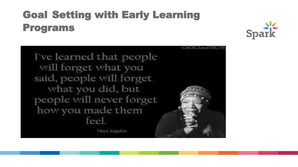goal goal setting with early learning setting
