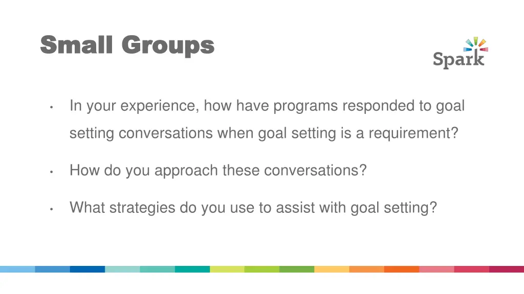 small groups small groups