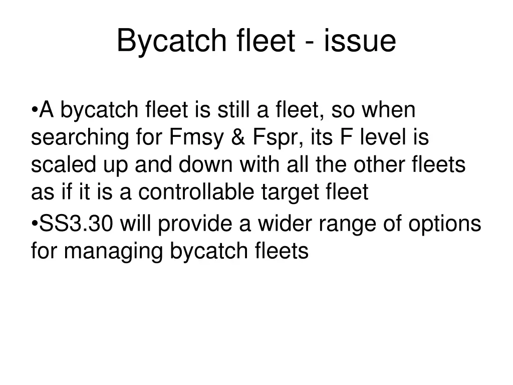 bycatch fleet issue