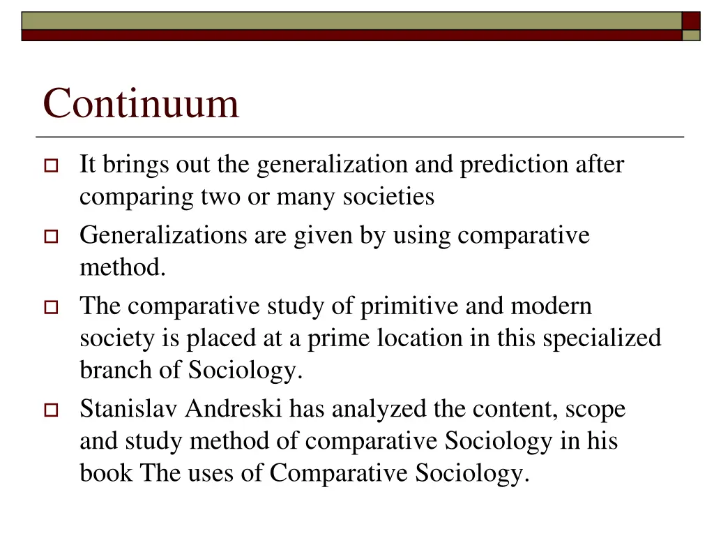 continuum
