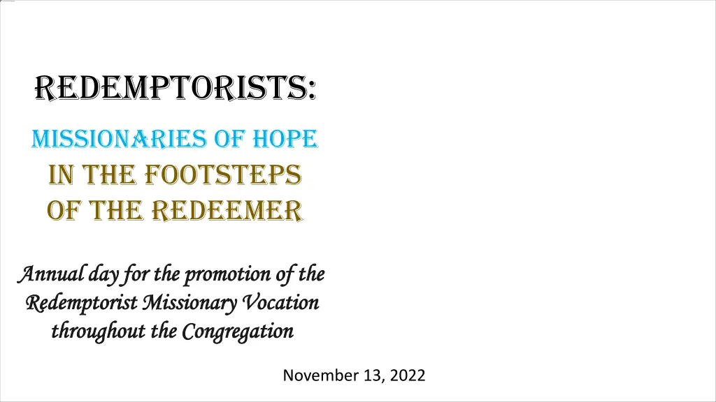 redemptorists 2