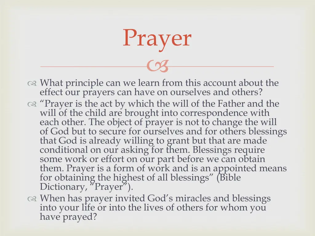 prayer