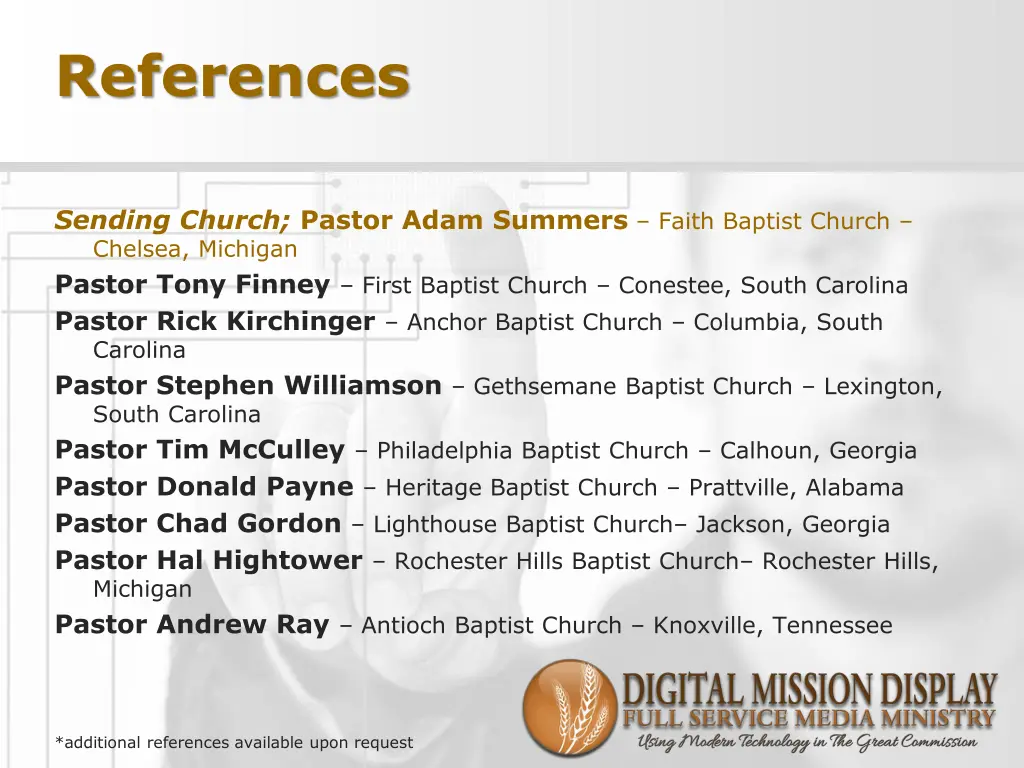 references